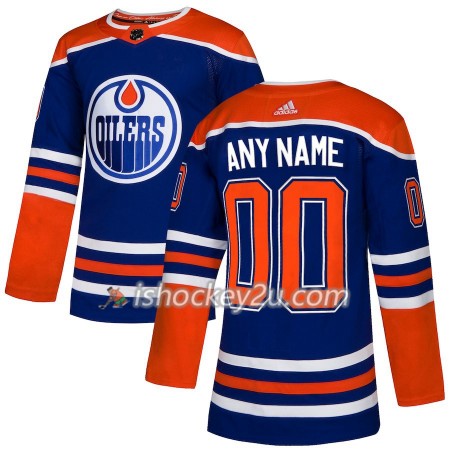 Mænd NHL Edmonton Oilers Trøje Tilpasset Adidas 2018-19 Alternate Authentic